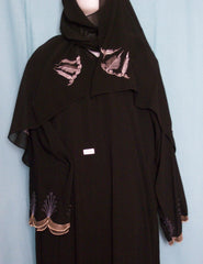 Abaya 1969 Dubai Black Sheela Abaya Embroidered