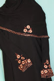 Abaya 1972 Dubai Black Abaya Sheela Embroidered
