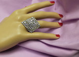 Finger Ring 3577 Silver Zircons Shieno Sarees