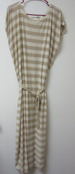 Gown 6341695 White Beige Jersey Gown Large Size