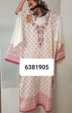 Suit 6381905 White Rayon Salwar Kameez Dupatta 3 Pieces XL46 Size Suit