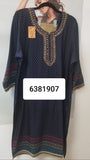 Suit 6381907 Blue Rayon Salwar Kameez Dupatta 3 Pieces XL50 Size Suit