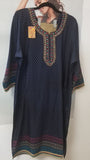 Suit 6381907 Blue Rayon Salwar Kameez Dupatta 3 Pieces XL50 Size Suit