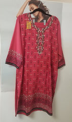 Suit 6381908 Pink Rayon Salwar Kameez Dupatta 3 Pieces XL48 Size Suit