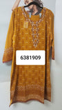 Suit 6381909 Mustard Rayon Salwar Kameez Dupatta 3 Pieces XL50 Size Suit