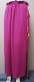 Skirt 8693 Jersey Polyester Pink Long Trendy Skirt