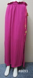 Skirt 8693 Jersey Polyester Pink Long Trendy Skirt