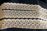 Trims 1037 White Lace Trim Embellishment Shieno Sarees