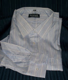 Men's Dress Shirt Blue/Purple pinstripe