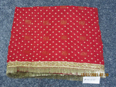 Mata Chunni 1411243 Red Mata Dupatta Indian Pooja Ghar Shieno Sarees