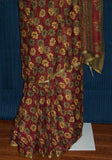 Saree 1249 Hina Green Printed Chiffon Party Wear Sari Saris Shieno Sarees
