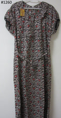 Maxi 6341260 Gown Kaftan Jalabiya Nighty Comfort Sleep Wear Medium Size Shieno