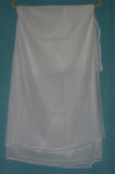 Scarf Plain White Chiffon