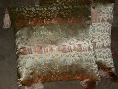 Pillow Cover 1373 Beige Silk Shanghai Pillow Covers Shieno