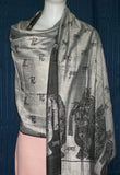 Shawl Black Gray