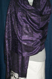 Stole 1388 Shawl Wrap Purple Shieno Sarees