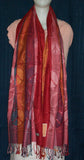 Shawl 1389 Red Winter Wear Wrap Shawl Shieno Sarees