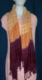 Shawl 1390 Maroon Yellow Warm Wrap Shawl Shieno Sarees