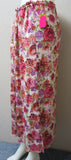 Skirt 6921401c Jersey Polyester White Floral Print Long Trendy Skirt