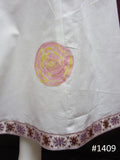 Skirt 6921409 White Cotton Pink Yellow Printed Long Trendy Skirt