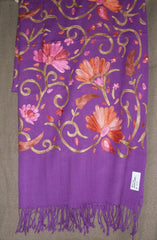 Shawl 1410 Purple Winter Shawl Wrap