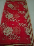 Mata Chunni 1411103 Red Mata Dupatta Indian Pooja Ghar Shieno Sarees