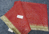 Mata Chunni 1411244 Red Mata Dupatta Indian Pooja Ghar Shieno Sarees