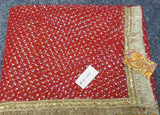 Mata Chunni 1411244 Red Mata Dupatta Indian Pooja Ghar Shieno Sarees