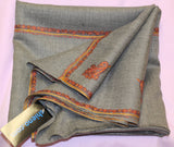 Shawl 1452 Wool Blend Gray Shawl Wrap