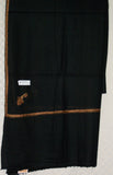 Shawl 1453 Black Wool Blend Kashmiri Shawl Wrap