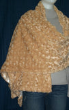 Shawl Wrap Velvet Plush 1456 Beige Shieno Sarees Pleasanton