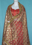 Dupatta Orhni Chunni Red Net