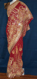 Saree 1543 Red Chiffon