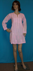 Blouse 1629 Pink Cotton Tunic Top Kurti Shieno Sarees