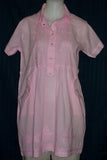 Blouse 1649 Pink Cotton Embroidered Small Size Flair Blouse Kurti Shieno