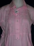 Blouse 1650 Pink Cotton Large Size Tunic Top Kurti Shieno Sarees