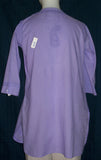 Blouse 1668 Purple Cotton Embroidered (M) Tunic Top Shirt Kurti Shieno