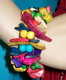 Necklace 168  Multi-Color Beads Necklace and Bracelet Set Jewelry