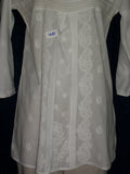 Blouse 1677 White Cotton Hand Craft Tunic Kurti Shieno Sarees