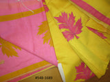 Saree 5481689 Yellow Pink Cotton Saree