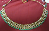 Necklace 3051726 Indian Designer Gold Finish Necklace Set