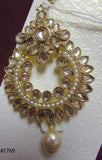 Tikka 3051769 Indian Designer Maang Crystal Stones Pearl Beads