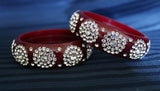 Cuff Bangles 1772 Red Wedding Wear Choodra Bangles Shieno Sarees