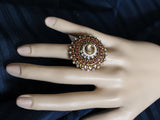 Ring 1784 Polki Finger Ring Golden