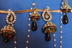 Jhumka Earrings 1813 Golden Jhumki Earrings Shieno