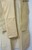Men's 4581820 White Cotton Pink Checks Kurta Pajama Set Medium Size