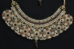 Necklace Set Indian Ethnic Jewelry Polki Shieno Sarees Pleasanton