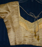 Saree Blouse Golden Brocade