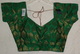 Saree Blouse Green Brocade