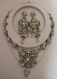 Necklace 1909 Silver Meenakari Necklace Earrings Set Shieno